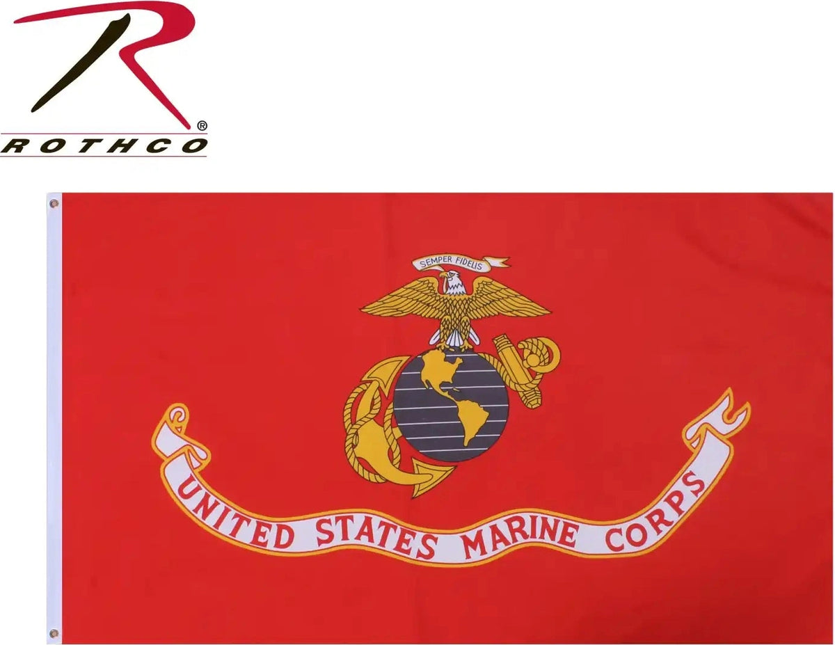 Rothco U.s.m.c. W/ G&a Flag