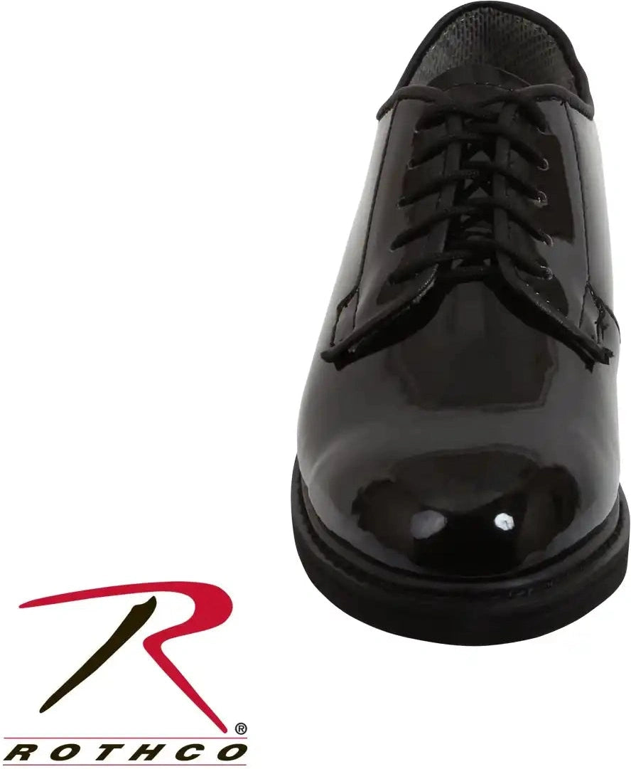 Rothco Uniform Hi Gloss Oxford Dress Shoe Black / 11 / Wide
