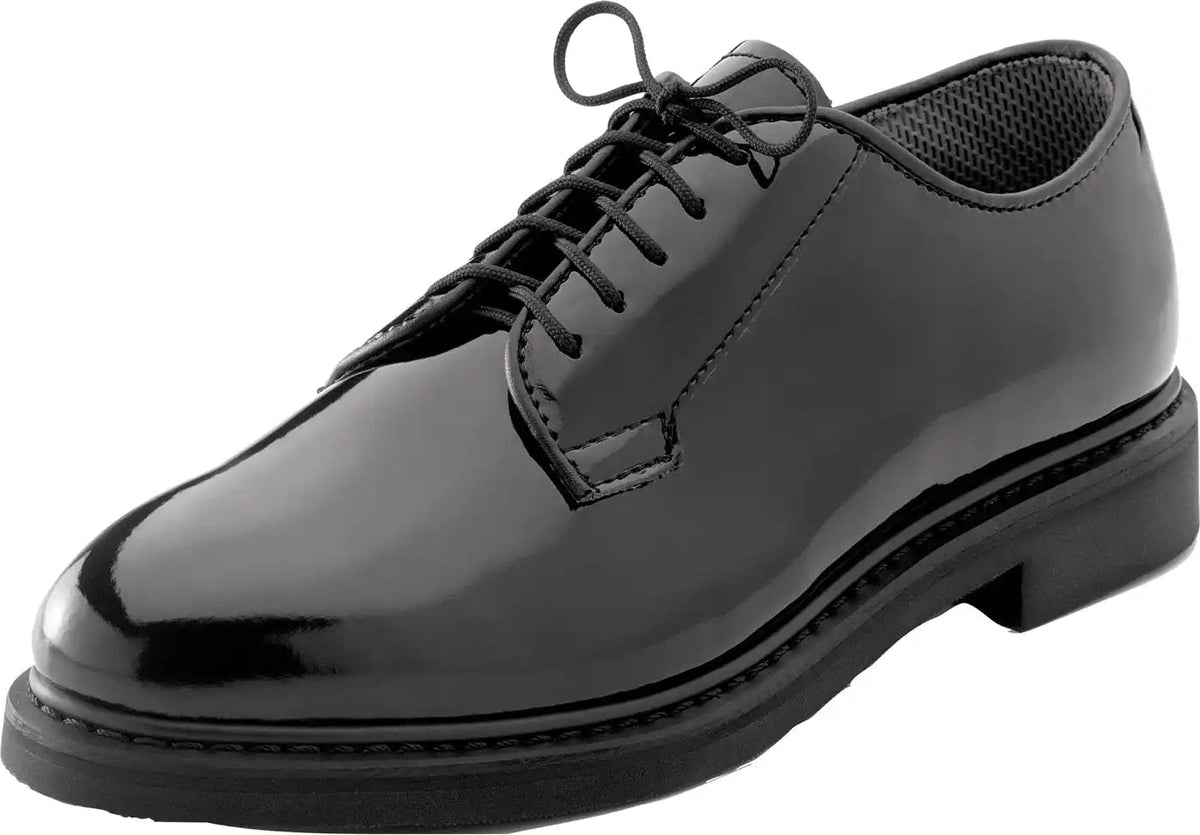 Rothco Uniform Hi Gloss Oxford Dress Shoe Black / 11 / Wide
