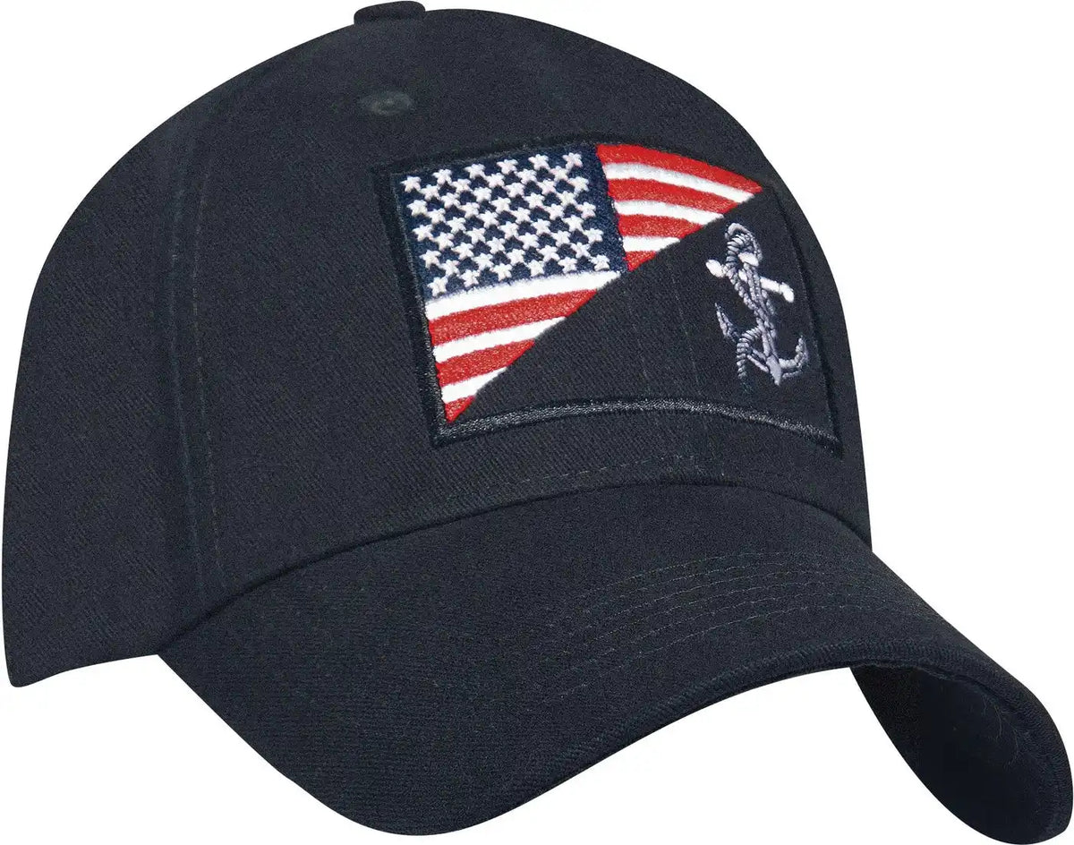 Rothco us Navy Anchor / Flag Low Profile Cap