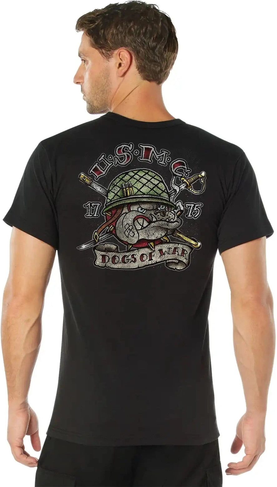 Rothco Usmc Dogs of War T-shirt - Black / m