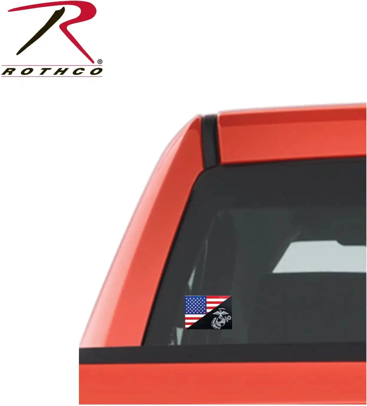 Rothco Usmc Eagle Globe and Anchor Flag Decal (outside / Back Gum) 3’’ x 4 1/34’’