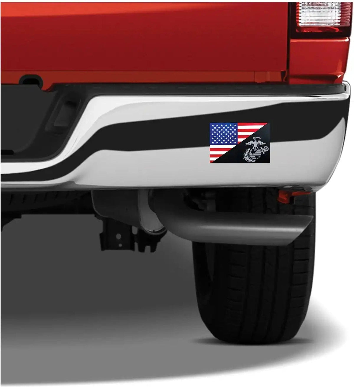 Rothco Usmc Eagle Globe and Anchor Flag Decal (outside / Back Gum) 3’’ x 4 1/34’’