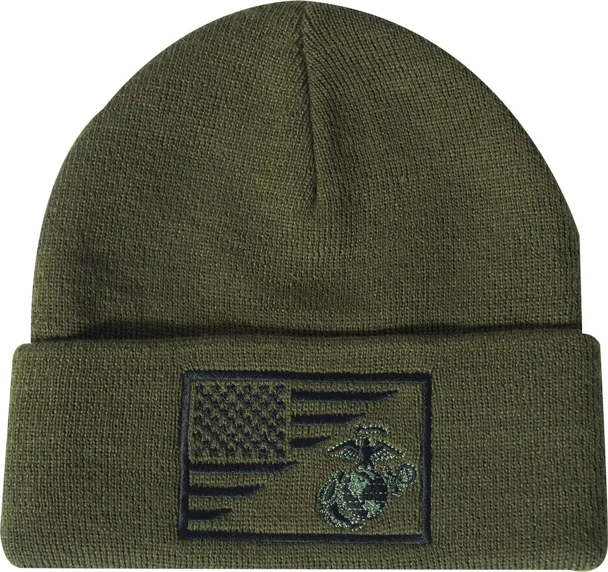 Rothco Usmc Eagle Globe and Anchor / us Flag Deluxe Fine Knit Watch Cap