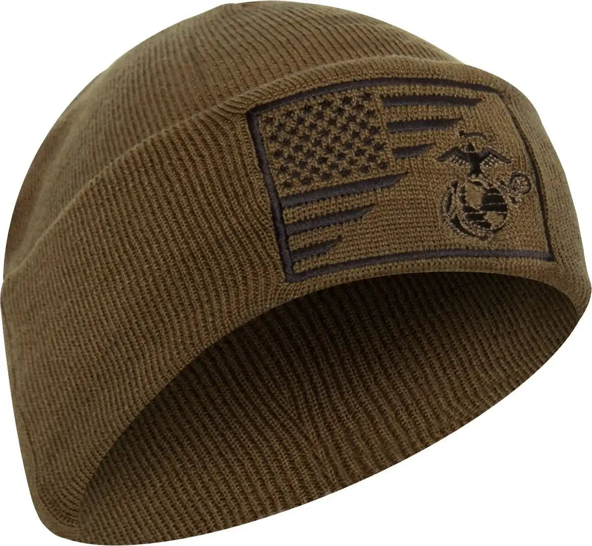 Rothco Usmc Eagle Globe and Anchor / us Flag Deluxe Fine Knit Watch Cap
