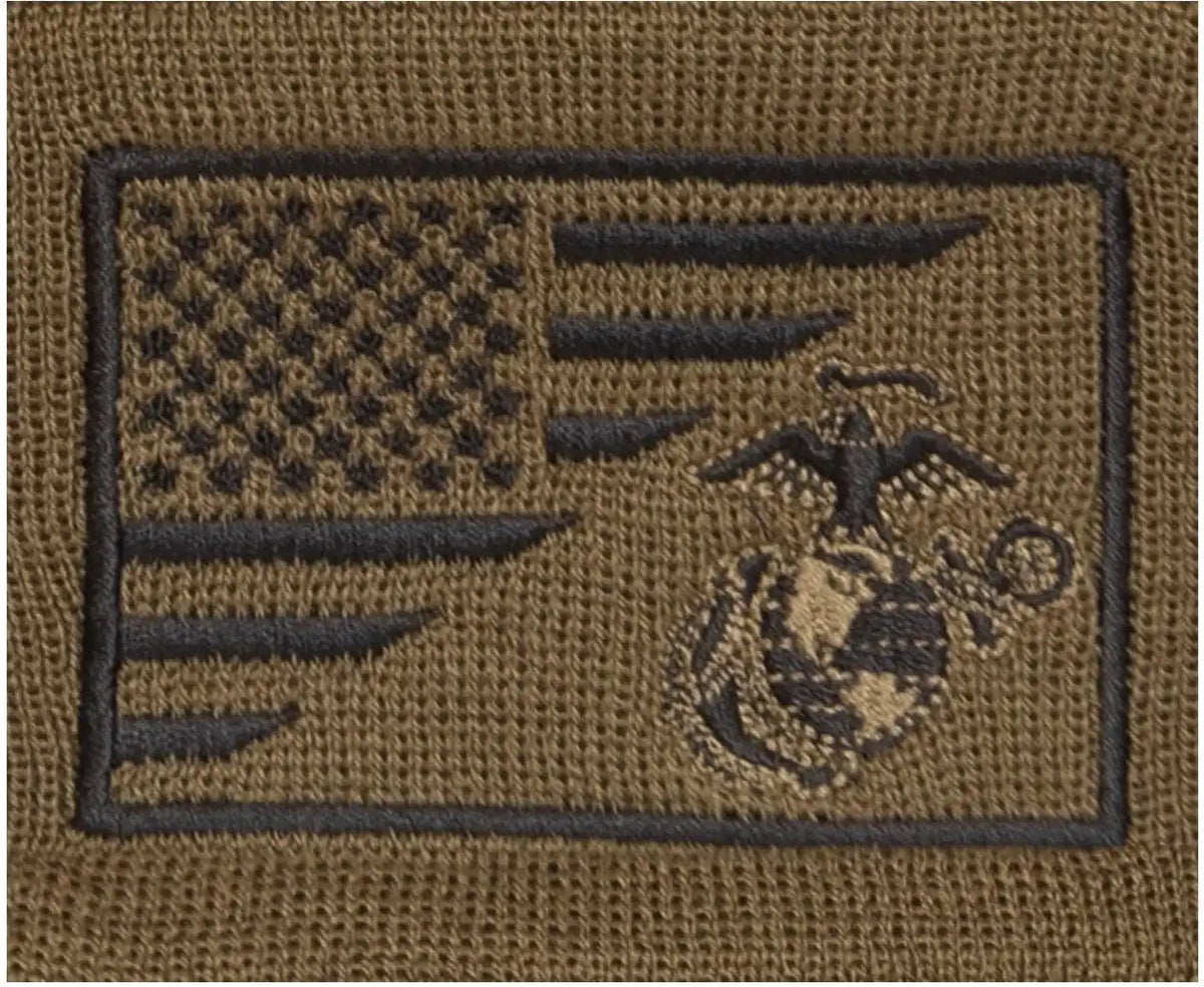 Rothco Usmc Eagle Globe and Anchor / us Flag Deluxe Fine Knit Watch Cap