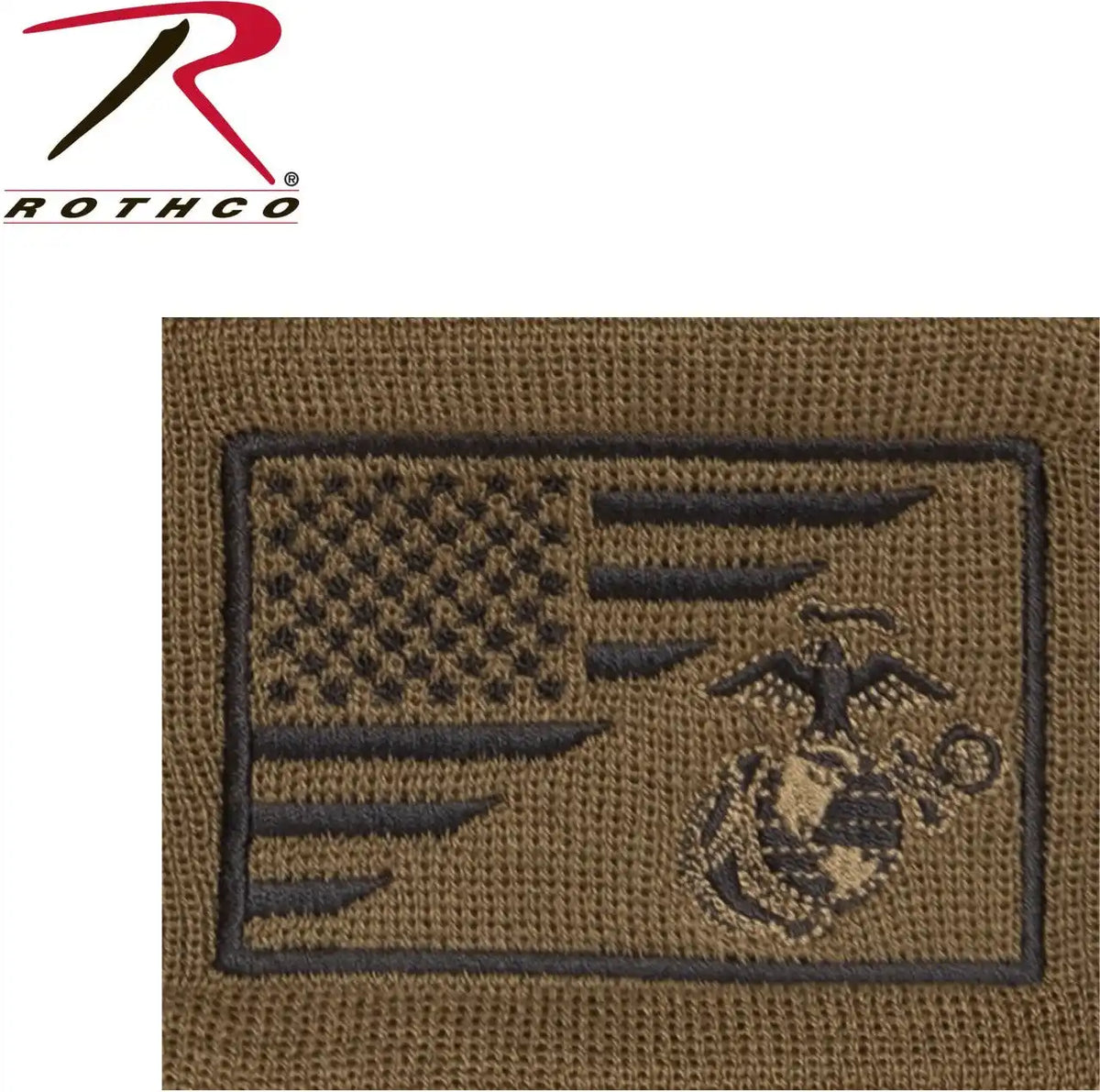 Rothco Usmc Eagle Globe and Anchor / us Flag Deluxe Fine Knit Watch Cap