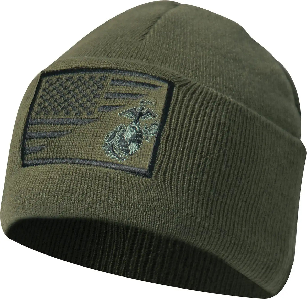 Rothco Usmc Eagle Globe and Anchor / us Flag Deluxe Fine Knit Watch Cap