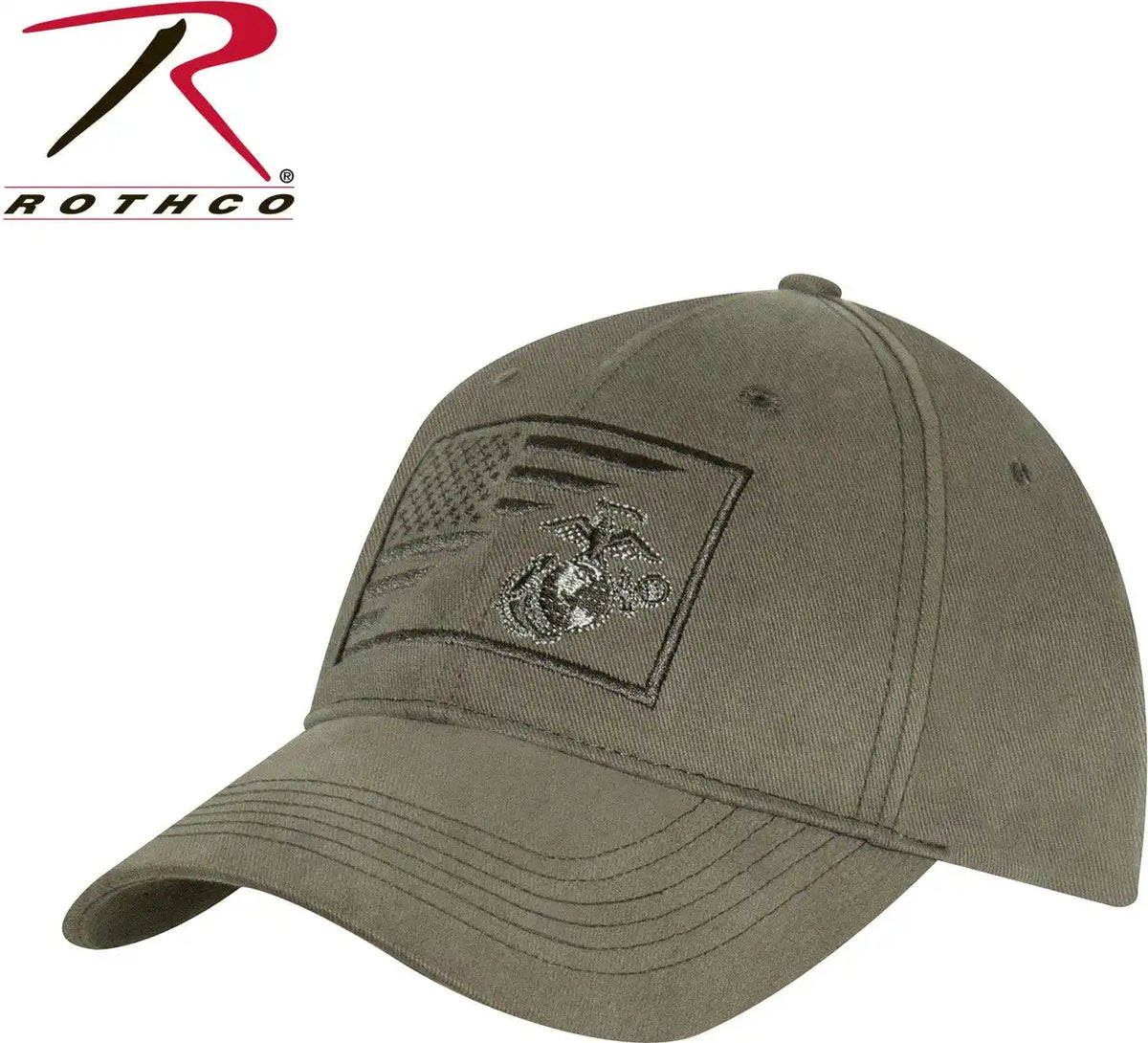 Rothco Usmc Eagle Globe and Anchor / us Flag Low Pro Cap