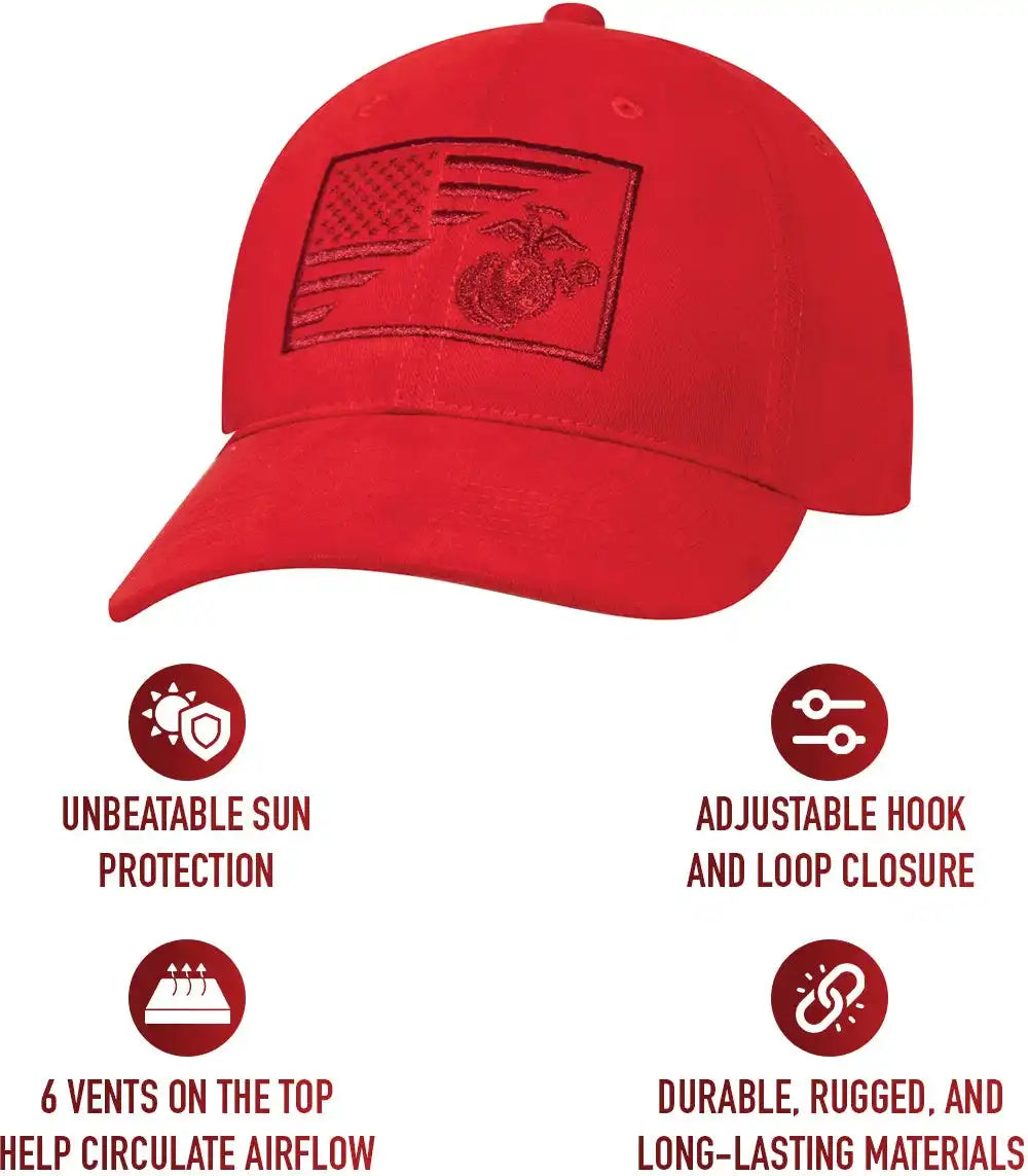 Rothco Usmc Eagle Globe and Anchor / us Flag Low Pro Cap