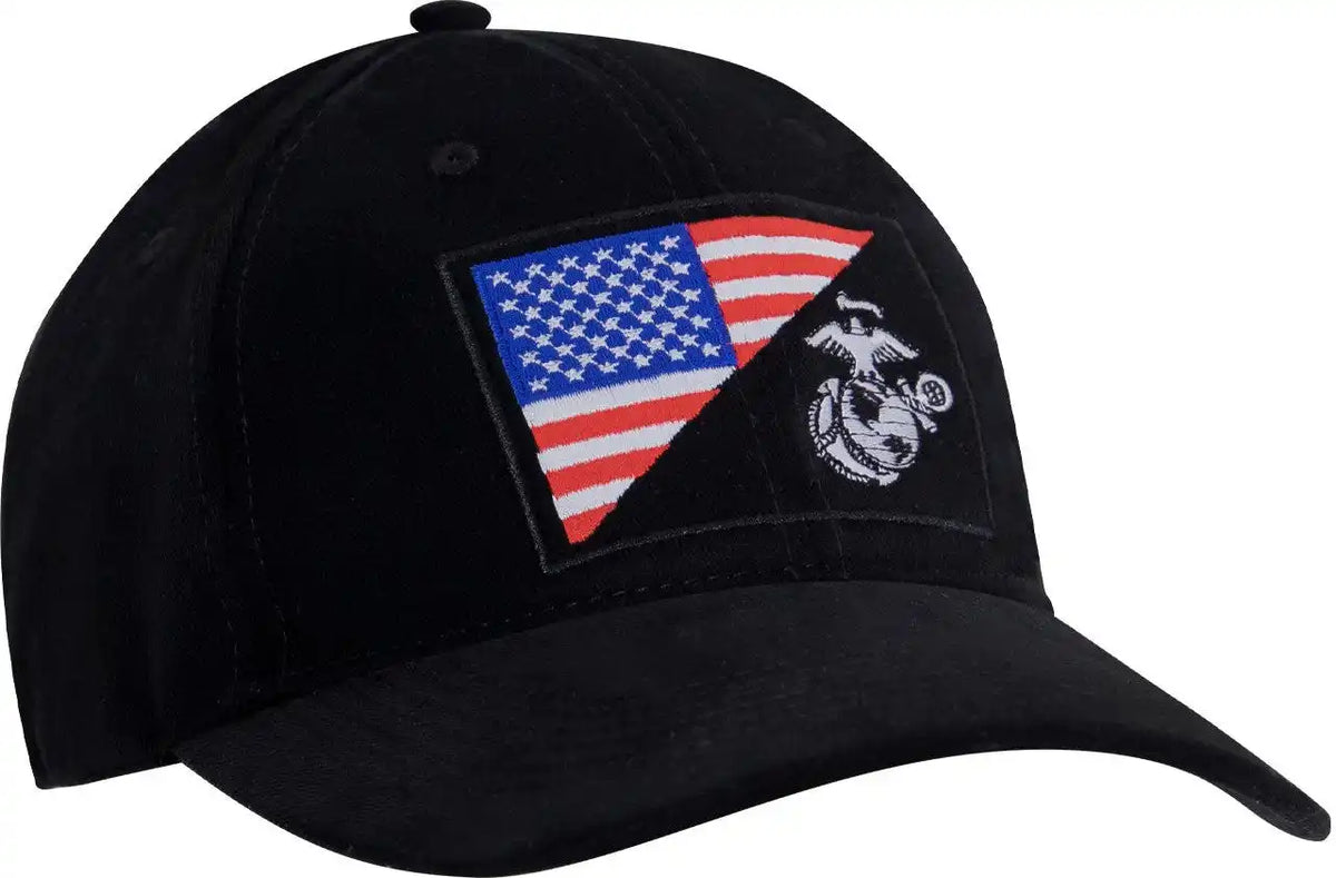 Rothco Usmc Eagle Globe and Anchor / us Flag Low Pro Cap
