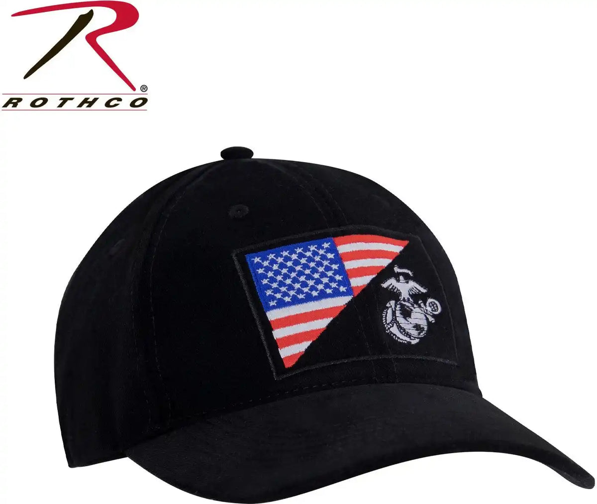 Rothco Usmc Eagle Globe and Anchor / us Flag Low Pro Cap