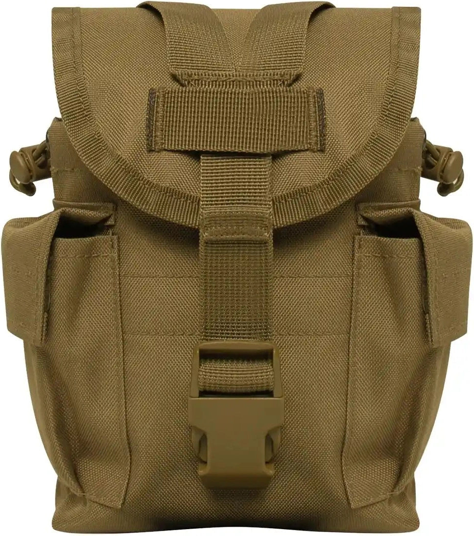 Rothco Utility Pouch with Survival Kit Essentials - Coyote Brown