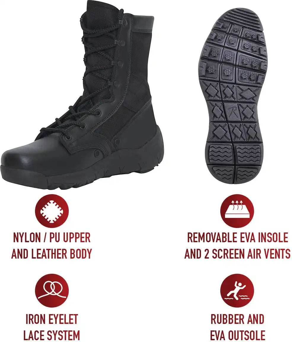 Rothco V-max Lightweight Tactical Boot - 8 Inch