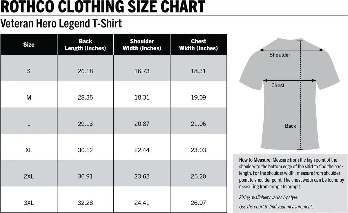 Rothco Veteran Hero Legend T-shirt