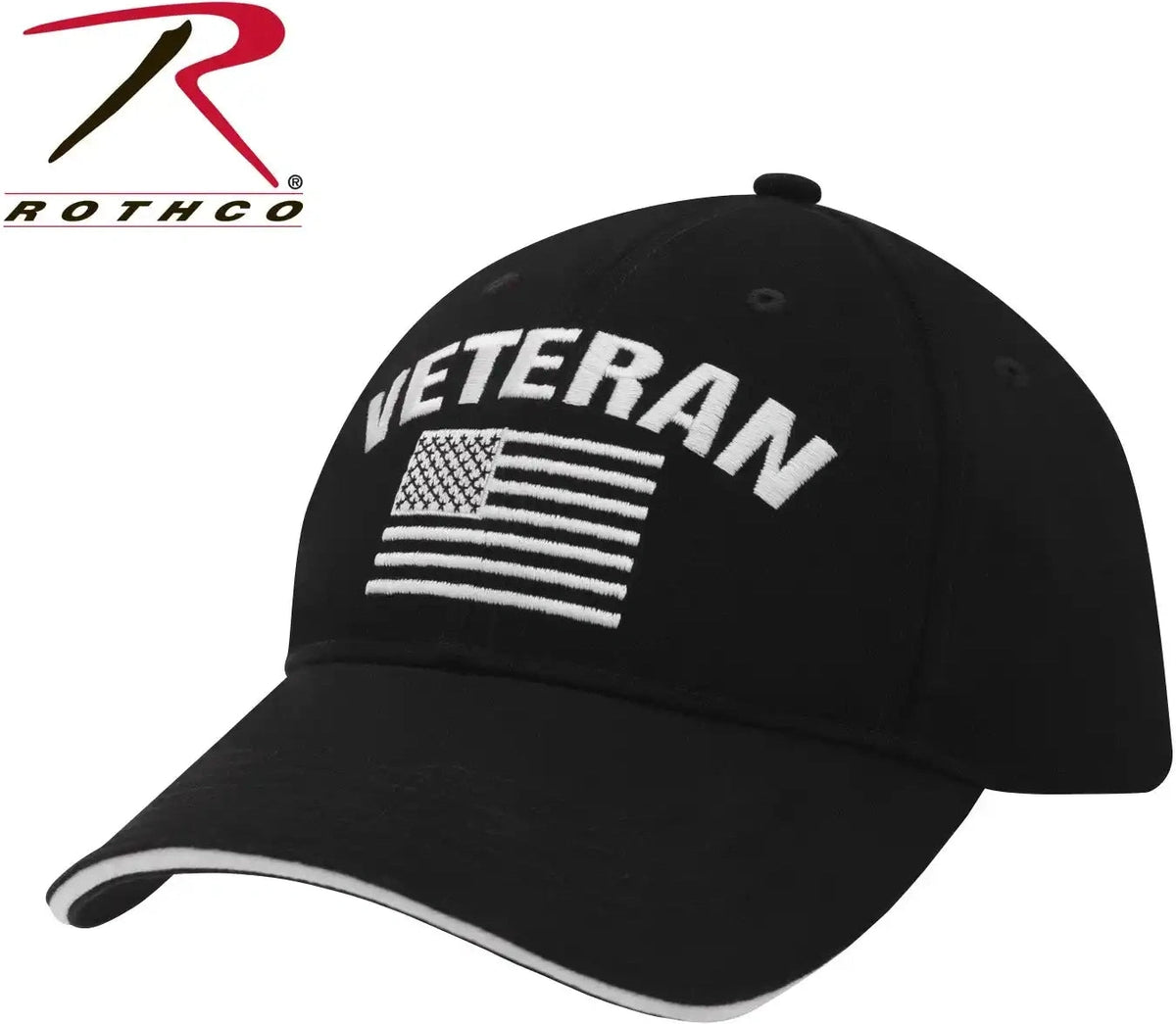 Rothco Veteran Low Profile Cap Black / one Size