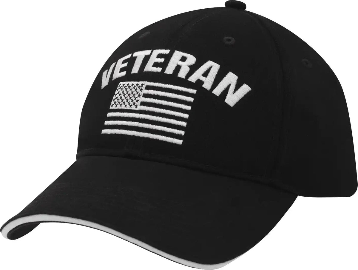 Rothco Veteran Low Profile Cap Black / one Size