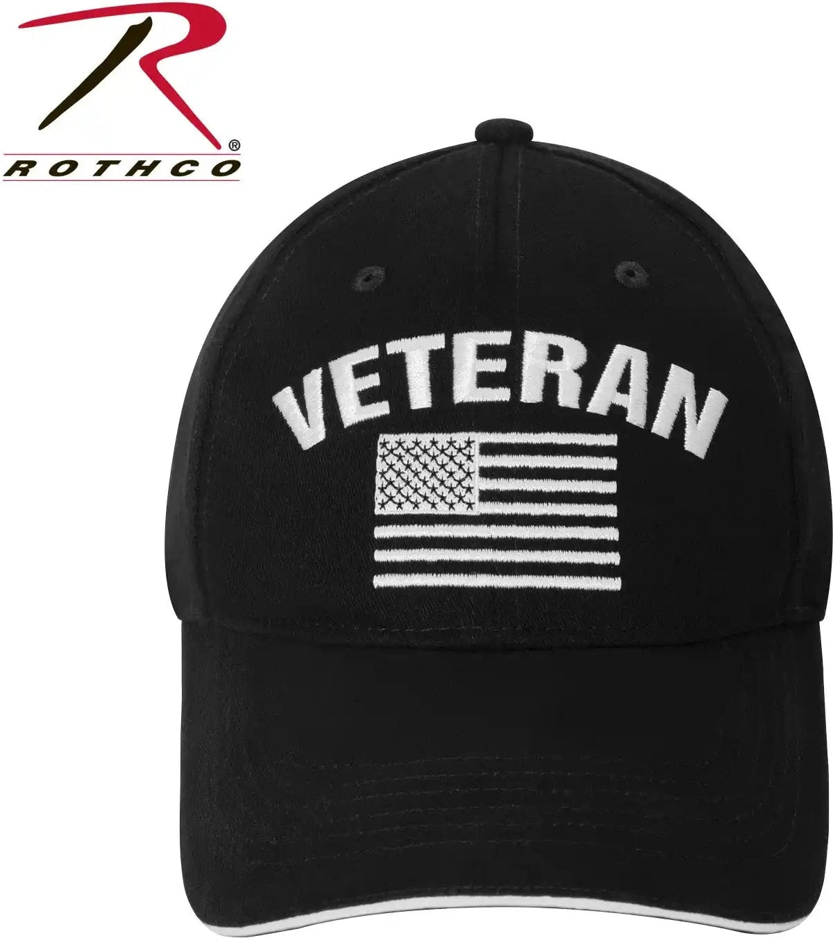 Rothco Veteran Low Profile Cap Black / one Size