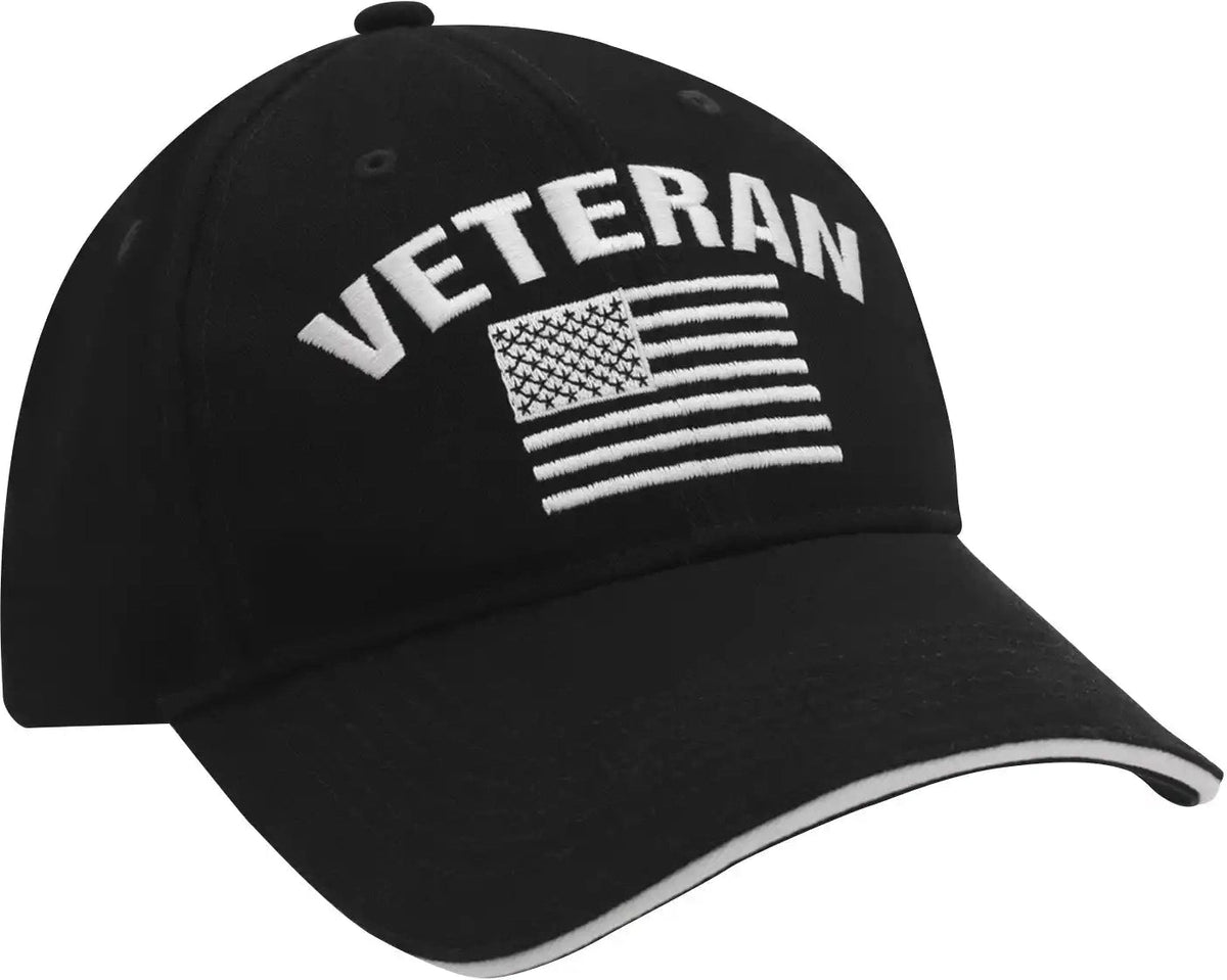 Rothco Veteran Low Profile Cap Black / one Size