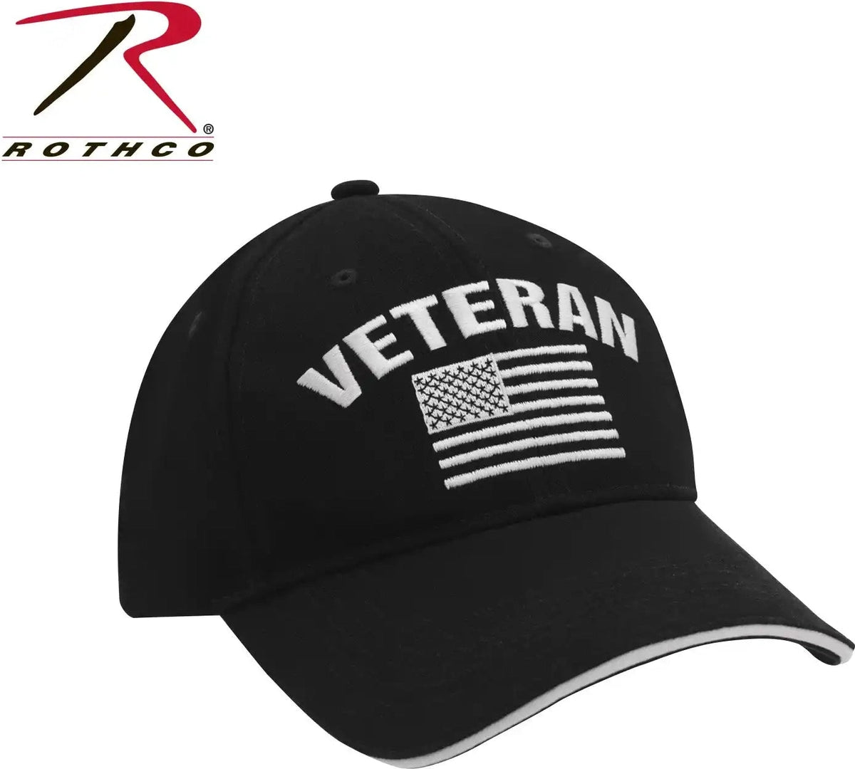 Rothco Veteran Low Profile Cap Black / one Size