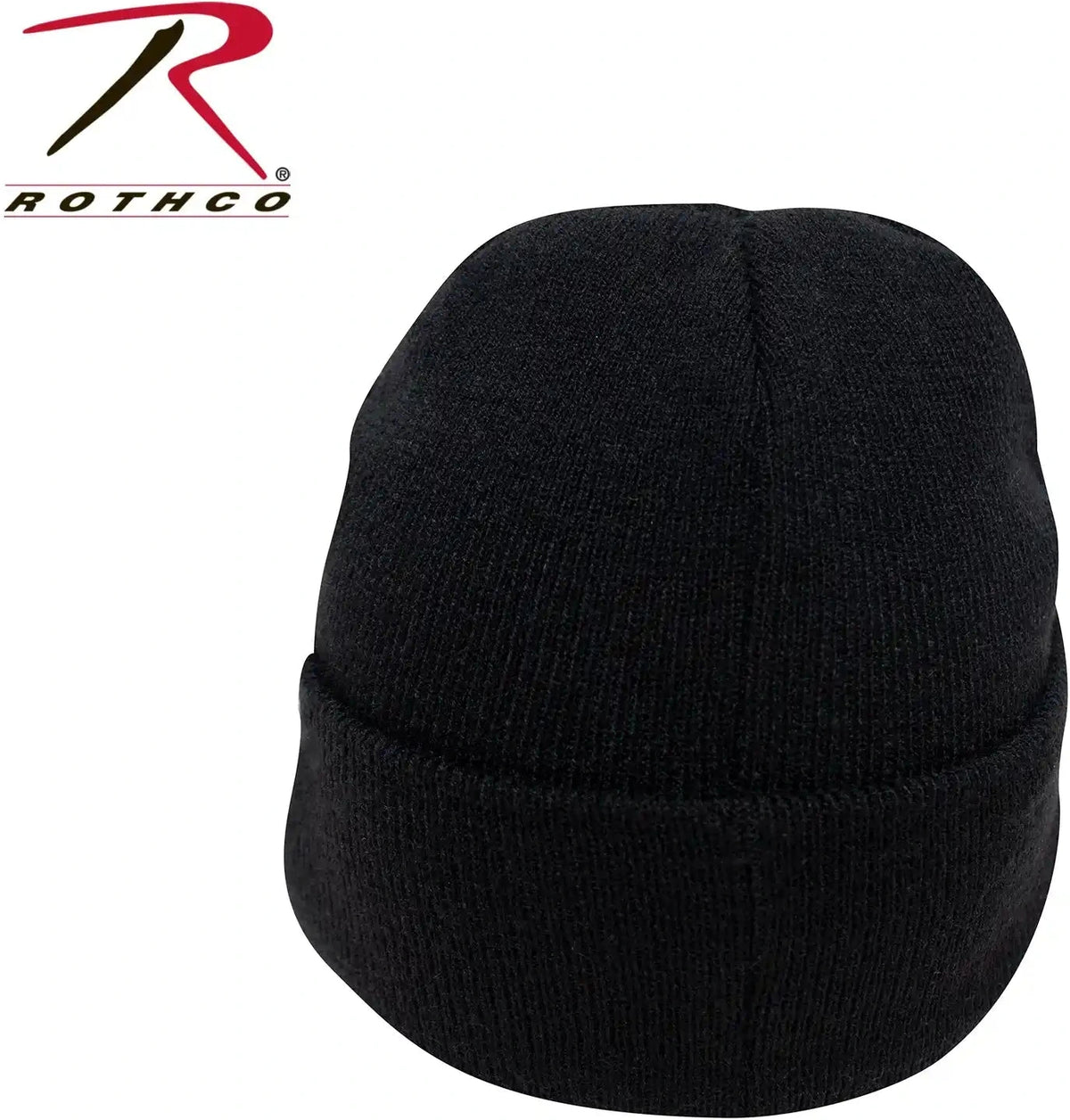 Rothco Veteran with us Flag Fine Knit Watch Cap Black / one Size