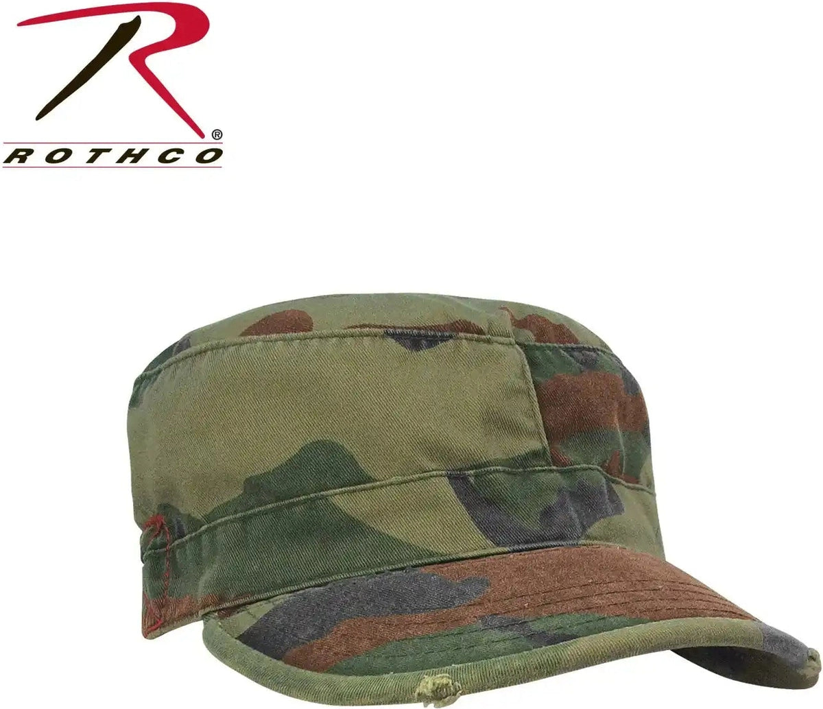 Rothco Vintage Camo Fatigue Caps - Woodland / s