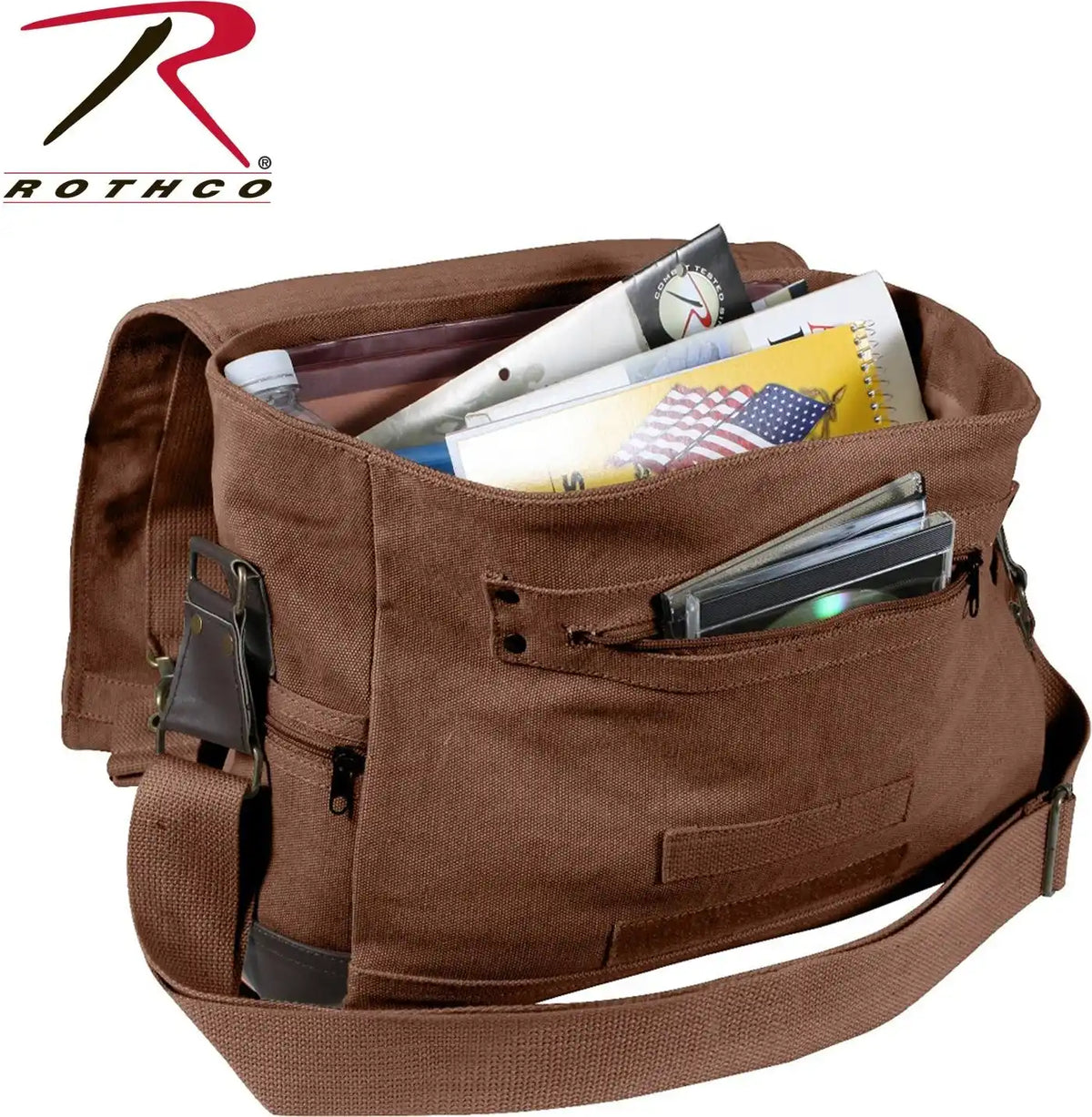 Rothco Vintage Canvas B-15 Pilot Messenger Bag