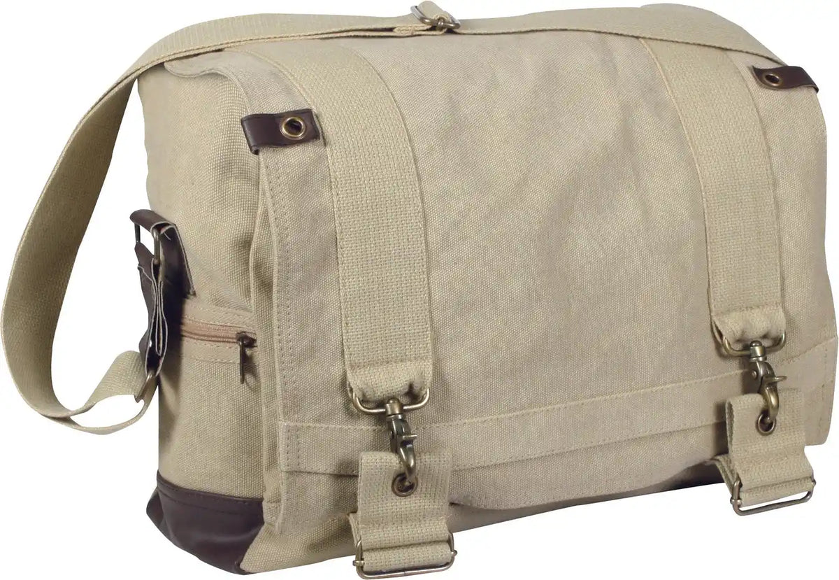 Rothco Vintage Canvas B-15 Pilot Messenger Bag