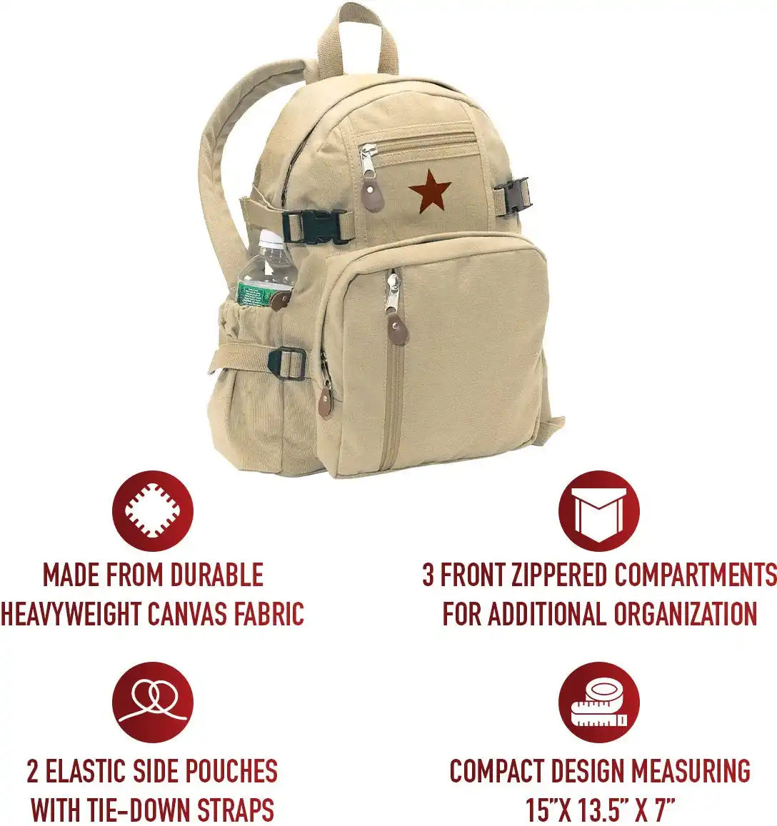 Rothco Vintage Canvas Compact Backpack