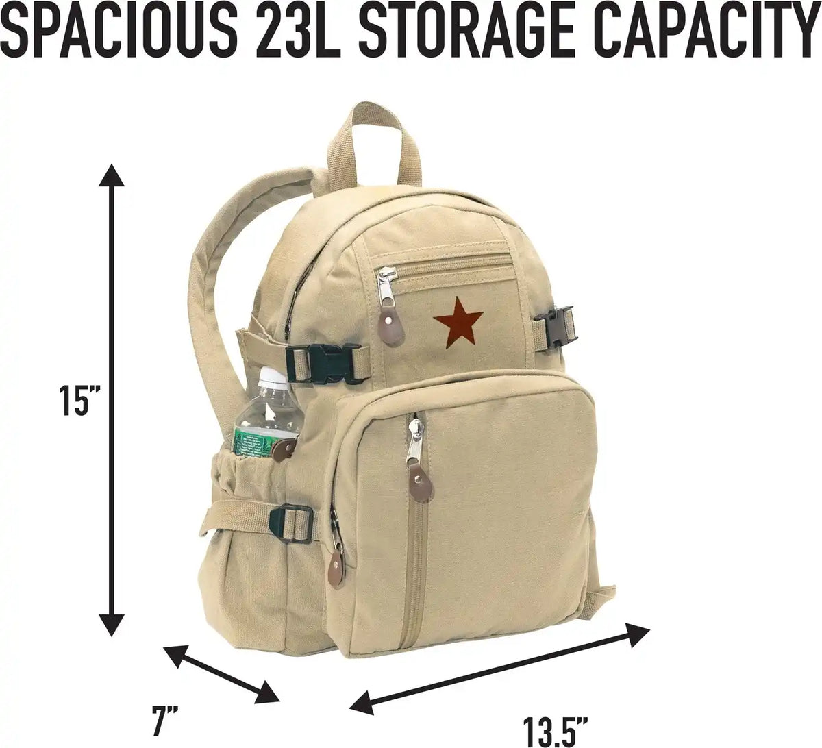 Rothco Vintage Canvas Compact Backpack