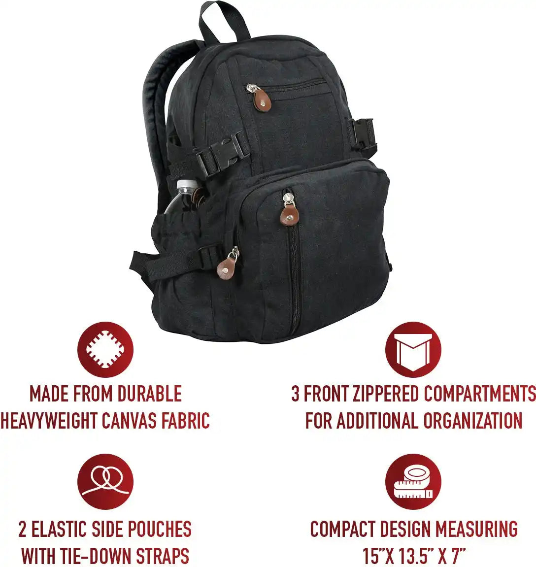Rothco Vintage Canvas Compact Backpack