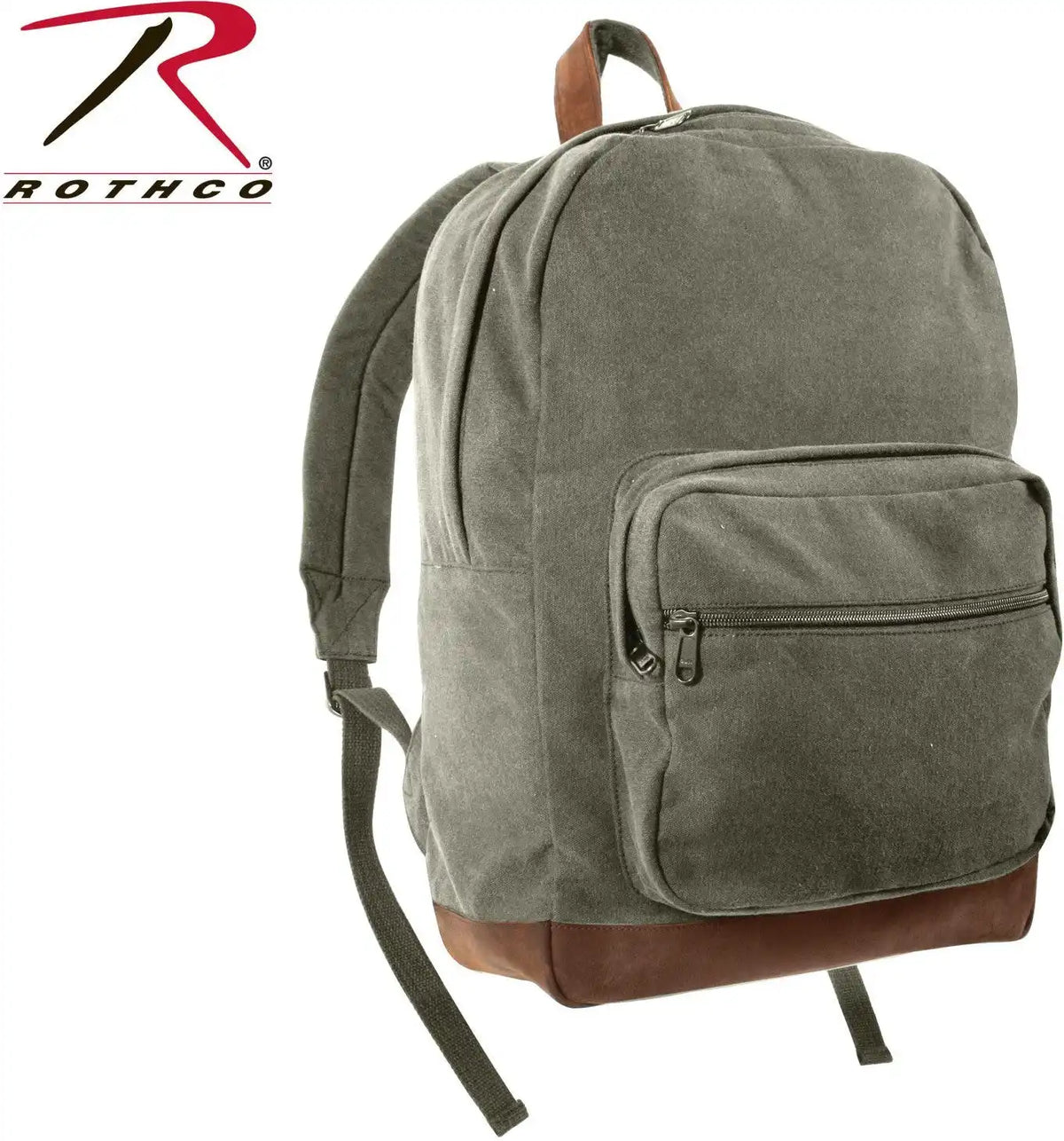 Rothco Vintage Canvas Teardrop Backpack with Leather Accents