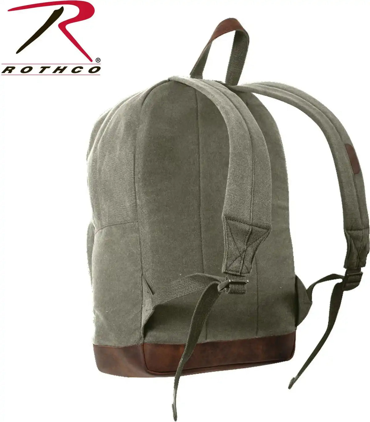 Rothco Vintage Canvas Teardrop Backpack with Leather Accents