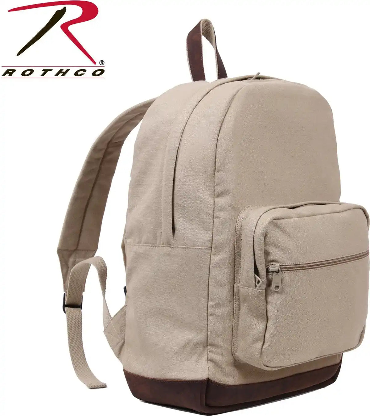 Rothco Vintage Canvas Teardrop Backpack with Leather Accents