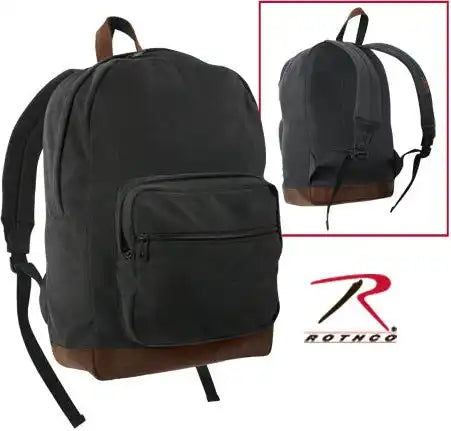 Rothco Vintage Canvas Teardrop Backpack with Leather Accents