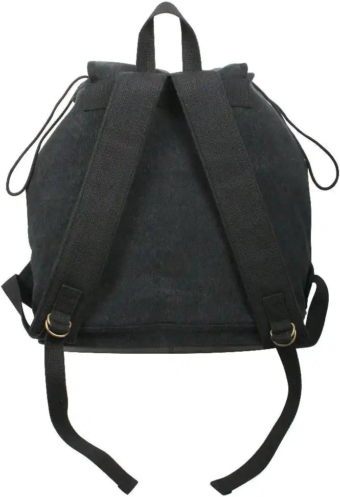 Rothco Vintage Canvas Wayfarer Backpack with Leather Accents - Brown