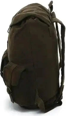 Rothco Vintage Canvas Wayfarer Backpack with Leather Accents - Brown