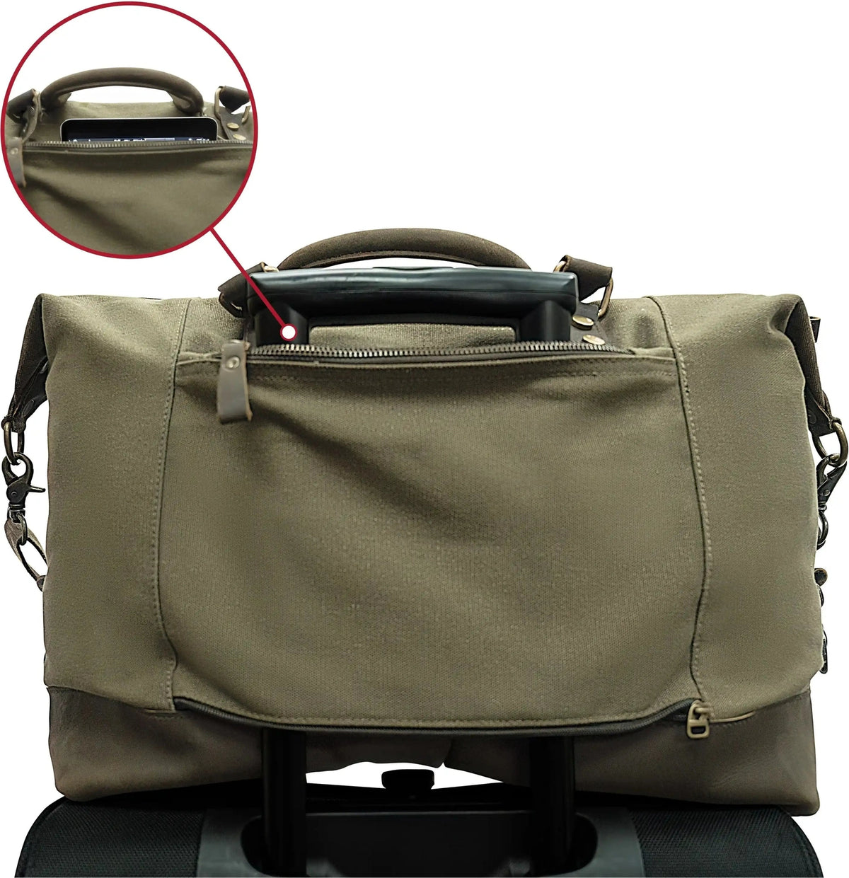 Rothco Vintage Carry on Travel Bag Olive Drab