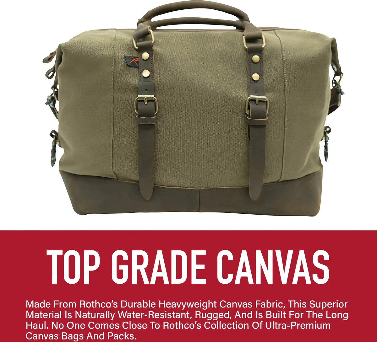 Rothco Vintage Carry on Travel Bag Olive Drab