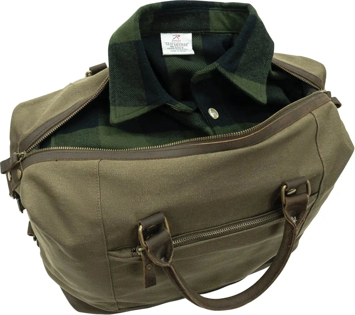 Rothco Vintage Carry on Travel Bag Olive Drab