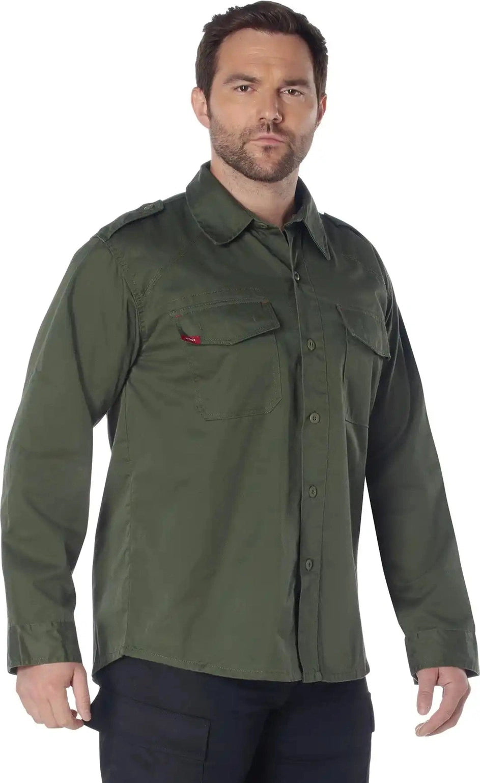 Rothco Vintage Fatigue Shirt - Olive Drab / Xs