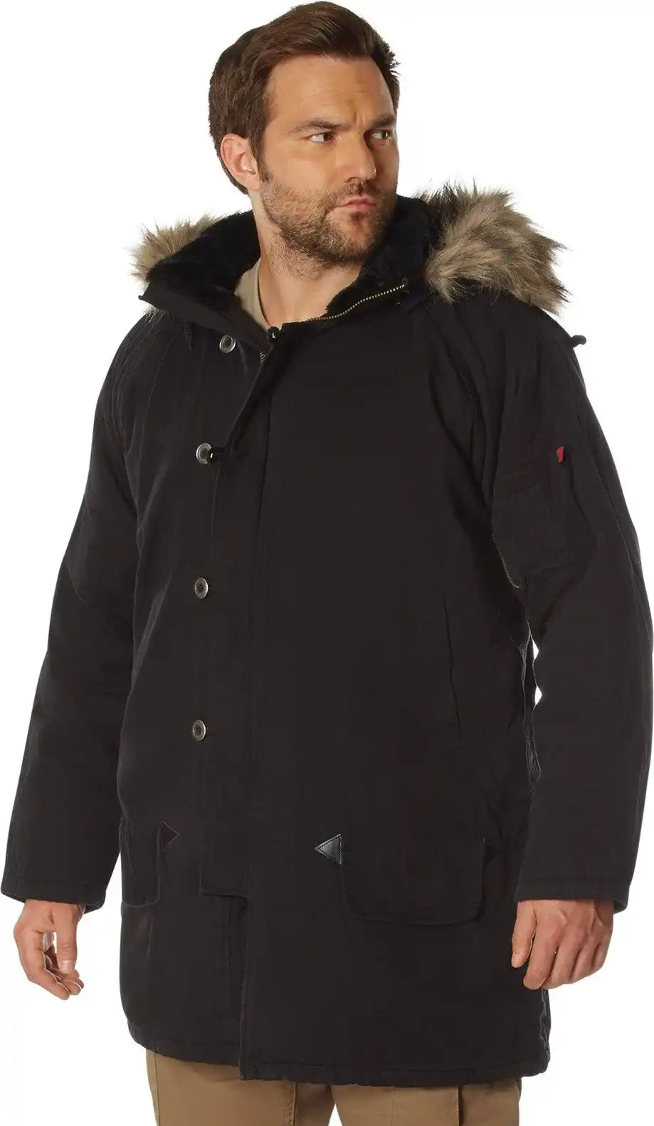 Rothco Vintage N-3b Parka - Black / s
