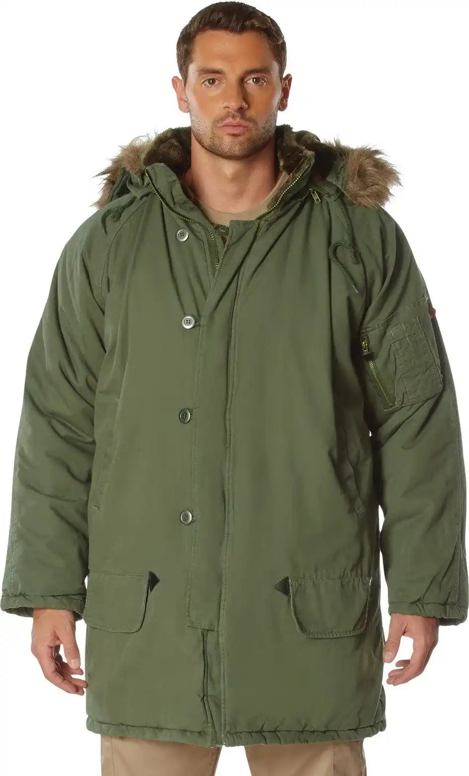 Rothco Vintage N-3b Parka - Olive Drab / Xs