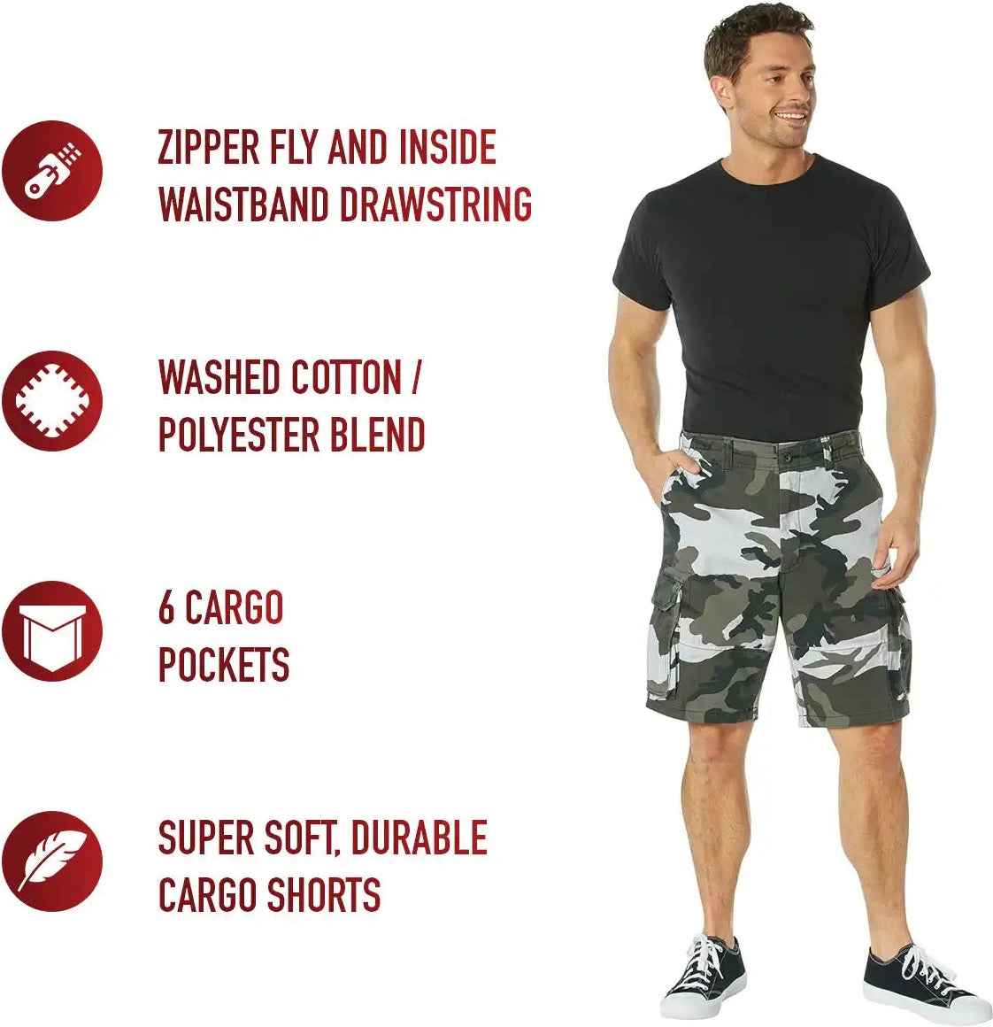 Rothco Vintage Paratrooper Cargo Shorts