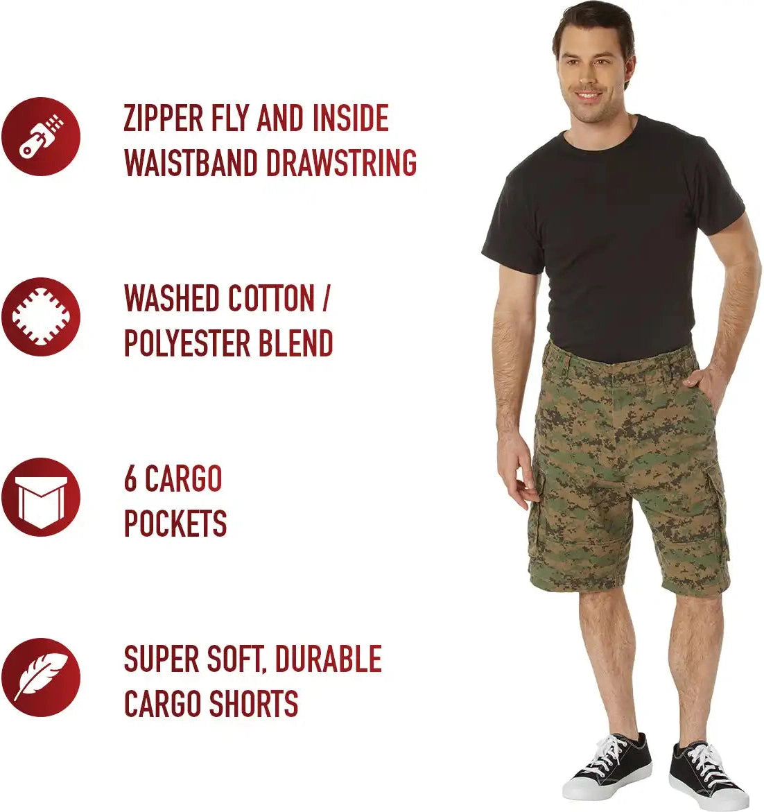 Rothco Vintage Paratrooper Cargo Shorts