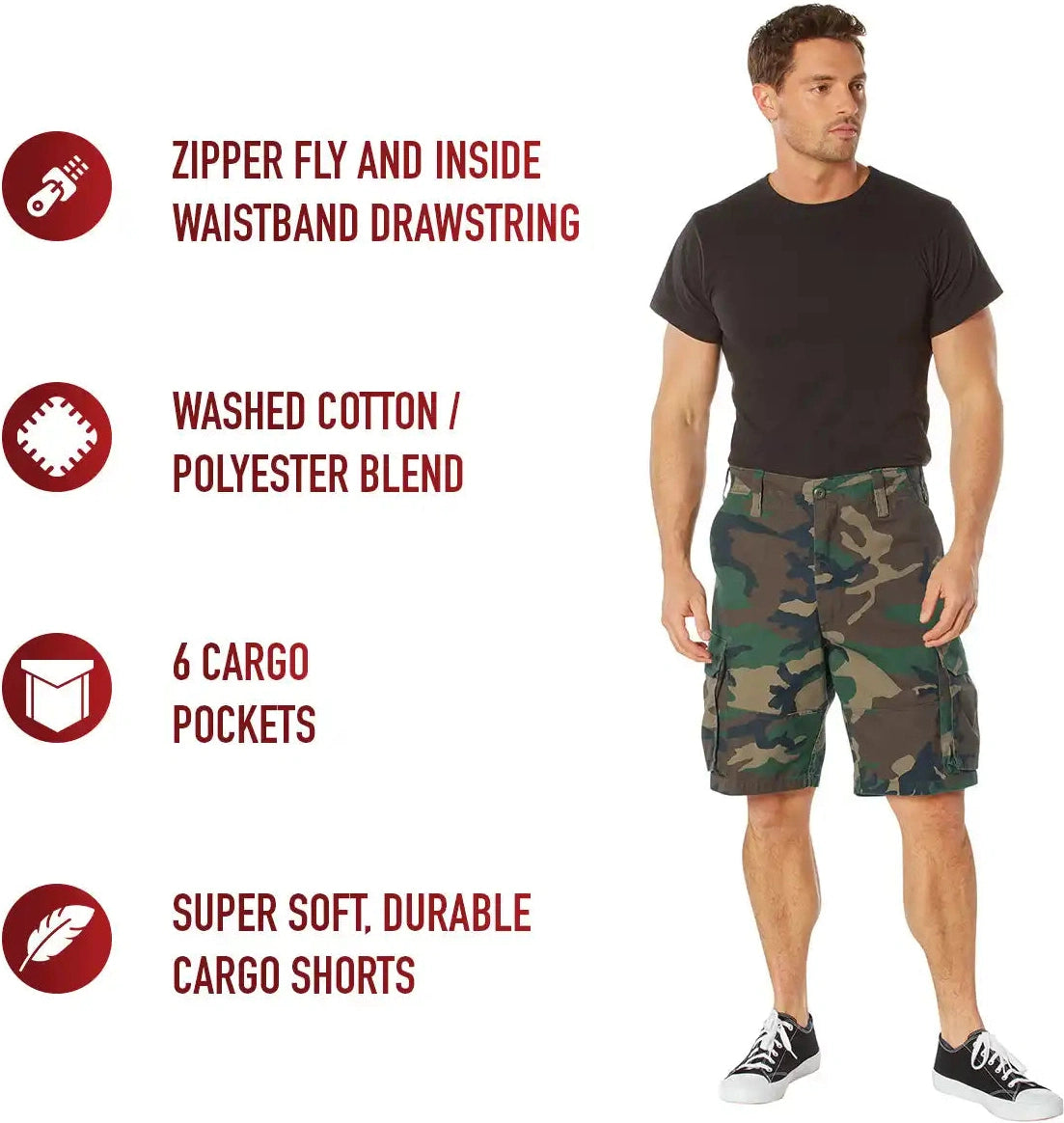 Rothco Vintage Paratrooper Cargo Shorts
