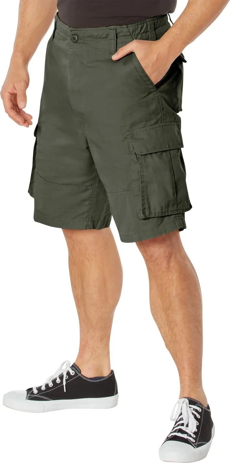Rothco Vintage Paratrooper Cargo Shorts - Olive Drab / s
