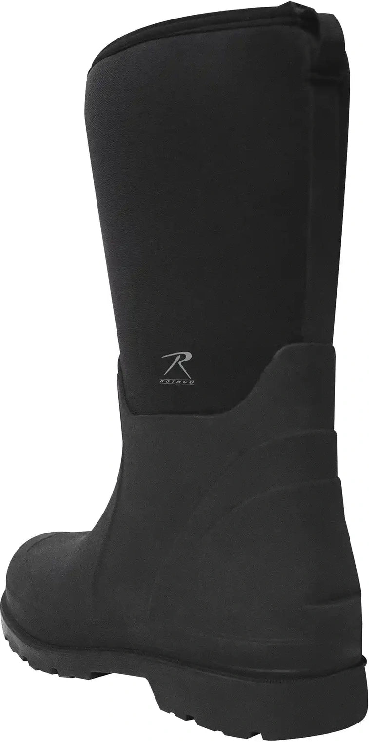 Rothco Waterproof Rubber Boots - Black - 14.5 Inch - 12