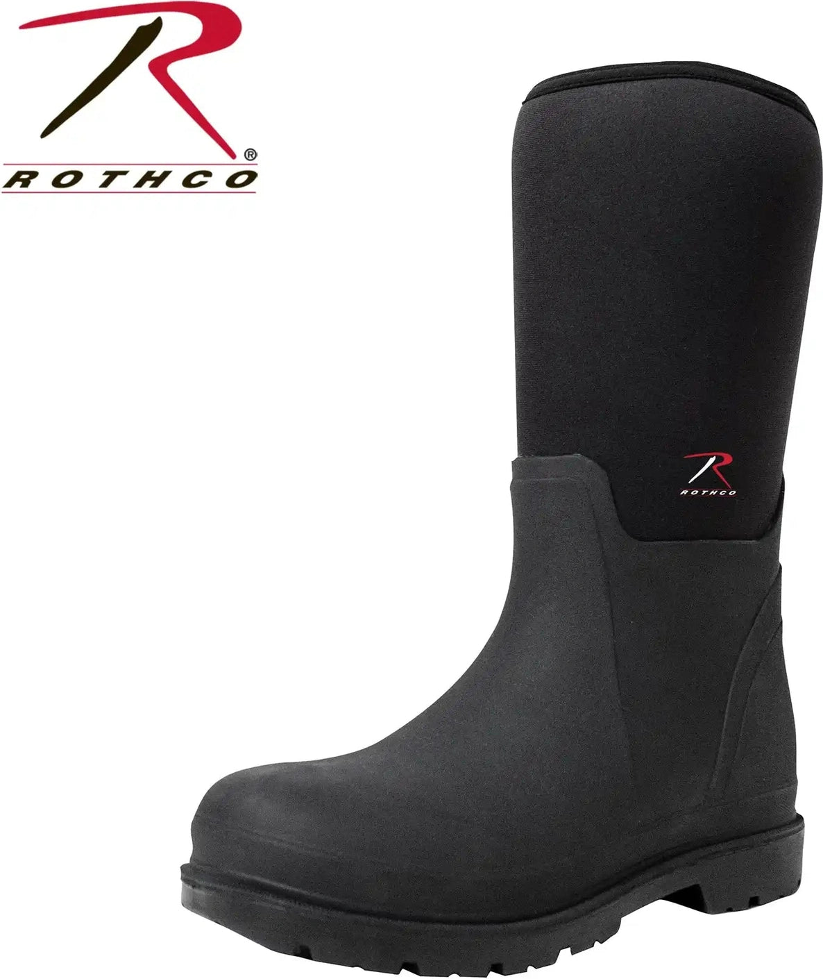 Rothco Waterproof Rubber Boots - Black - 14.5 Inch - 12
