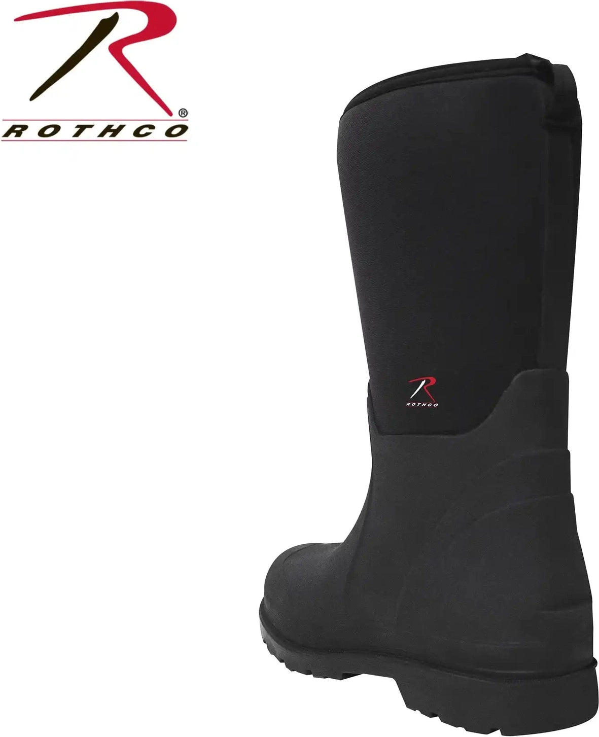 Rothco Waterproof Rubber Boots - Black - 14.5 Inch - 12